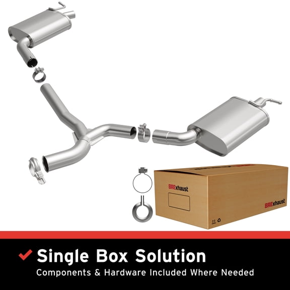 BRExhaust OE Replacement Exhaust Muffler Kit 108-0279: Compatible with 2015-2018 Mercedes-Benz C300 2.0L