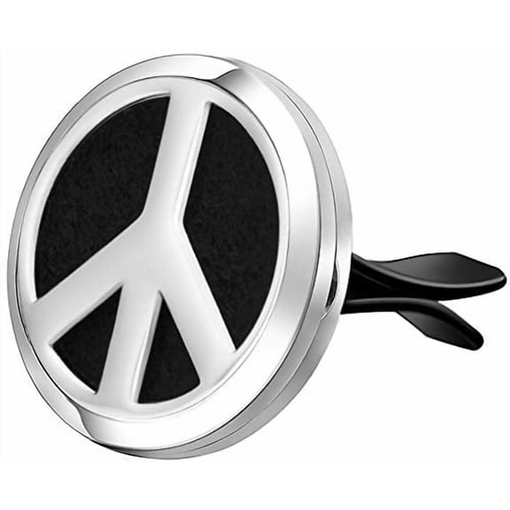 Peace Sign Car Vent Diffuser w/ 8 pads and gift box