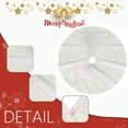 thumbnail image 6 of Sequin Christmas Tree Skirt Vintage Set for Home Holiday Decorations Glitter Xmas Party Decor Soft and Luxurious 2025, 6 of 6