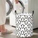 thumbnail image 5 of Balery Lovely Penguin Cesta de ropa redonda con asas, impermeable, independiente, para ropa, juguetes, dormitorio y familia-Medium, 5 of 6