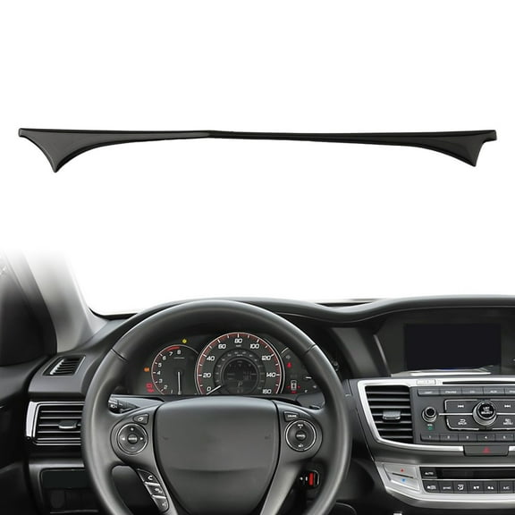 For Honda For Accord 2014-2017 Black Interior Instrument Cover Strip Decor