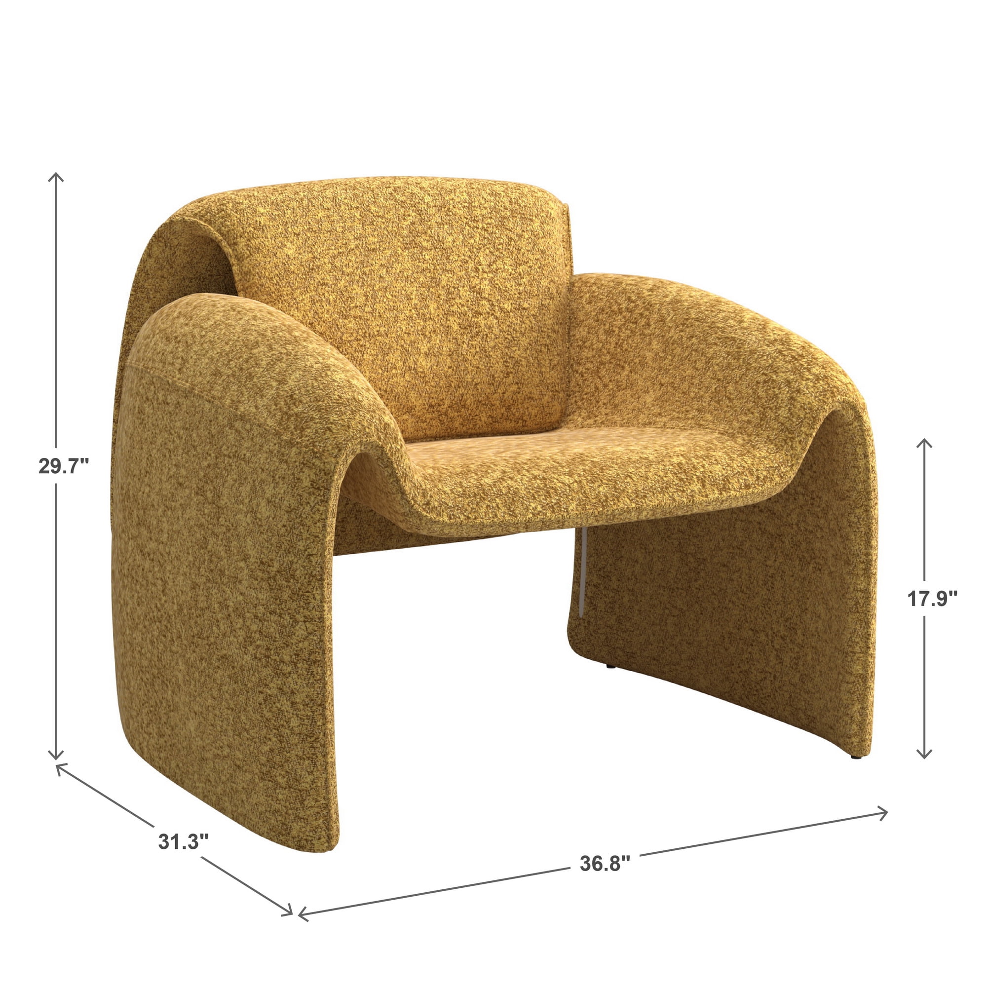 Weston Home Gerace Bentwood Round Arm Accent Chair