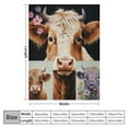 thumbnail image 4 of WERPE Highland Cow Throw Blanket is Super Soft and Warm,The Lightweight Flannel Blanket is for All-Season Use,A Great Choice for Gifts  White, 4 of 6