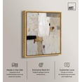 thumbnail image 2 of Cold Warmth Canvas Print Neutral Boho Art by Art Remedy, Gold Frame, 36 x 45, 2 of 6