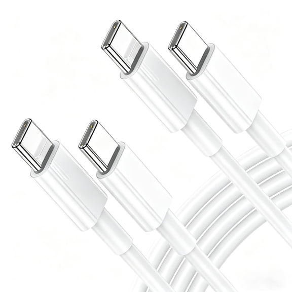 Eeyueer USB C to USB C Cable 60W 6FT 2Pack, Type C Fast Charging Cord Compatible with iPhone 17 16 15 Pro Samsung Galaxy S25 S24 iPad Pro MacBook Pro