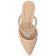 thumbnail image 4 of Journee Womens Lunna Mules Mid Stiletto Pointed Toe Evening Pumps, Widths Available, 4 of 10