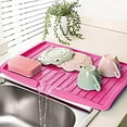 thumbnail image 2 of Dish Drain Board with Side Drop - Kitchen Utility Draining Board, Drain Rack, 17.5x12 Inch Kitchen Drying Tray | Heat-Resistant Drip Rack for Quick Drainage and Easy Storage, Drying Dish Rack Tray, 2 of 8