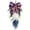 Blue*1, variant on JWCJ 1Pc Patriotic Wreath for Front Door Outside, 11.8x23.6 Inch Vertical Red White Blue Swag for 4th of July Decorations, Independence Day Hanging Sign for Home Porch Wall