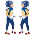 thumbnail image 3 of Ropa de dibujos animados de Sonic para niños, Sonic Kid Hedgehog, Sonic, disfraz de actuación para escenario, nuevo, 3 of 6