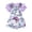 b0612-09 Purple, variant on Rompers for Baby Girls Clothes Girl Newborn 0 3 6 12 18 Months Summer Outfit Fly Sleeeve Romper Daisy Shorts Headband Set