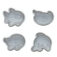 thumbnail image 2 of Vrorvz Ensemble de 4 Emporte-Pièces Animaux Marins pour Biscuits et Fondant Kit de Pâtisserie Bricolage avec Poignée à Ressort pour Embossage Croûtes Décoratives Convient pour Mini Biscuits Pâtisseries Sans BPA, 2 of 3