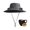 Dark Gray, variant on HBBKVI Solar Powered Fan Hat, Solar Fan Hats for Men, Wide Brim Fishing Hat, Breathable Sun Hat