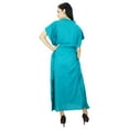 thumbnail image 5 of Bimba Women Long Solid Kaftan Soft Cotton Beach Cover Up Caftan Maxi, 5 of 5