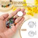 thumbnail image 2 of Cuentas de cristal en forma de bicone de 6 mm Uxcell, 200 piezas de cuentas facetadas de vidrio para hacer joyas, transparente, 2 of 6