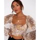thumbnail image 4 of Ichuanyi liquidación moda sexy cuello estampado para mujeres Camisa de manga larga ICHUANYI WER2023082209109, 4 of 9