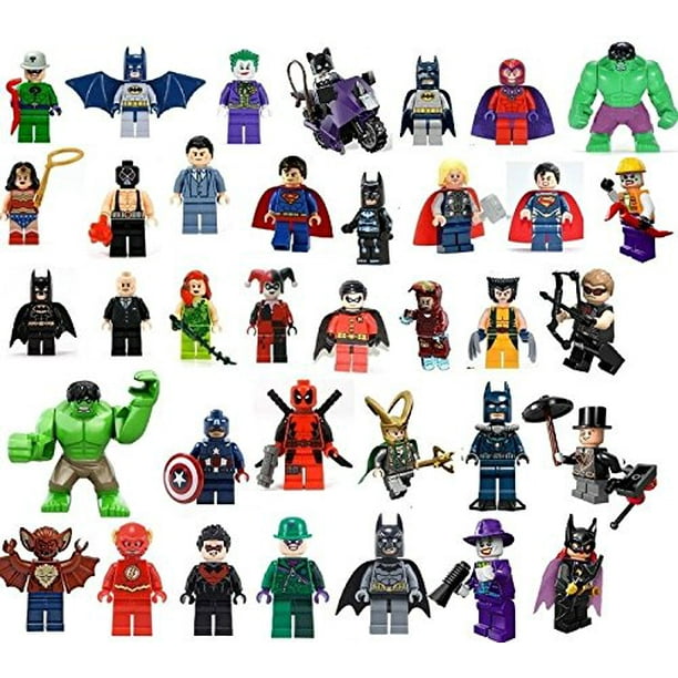 ziekenhuis Concurrenten wit 36 EDIBLE IMAGE LEGO SUPER HEROES CAKE & CUPCAKE TOPPERS - Walmart.com