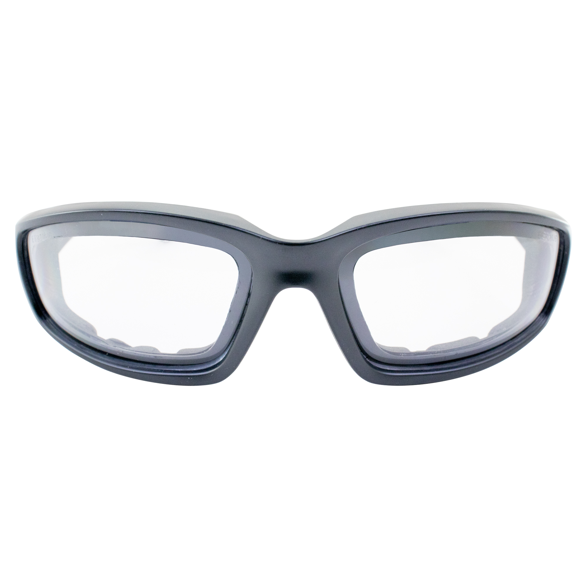 EPOCH Padded Motorcycle Sunglasses Black Frames Clear Lens ANSI Z87.1+ - image 2 of 8