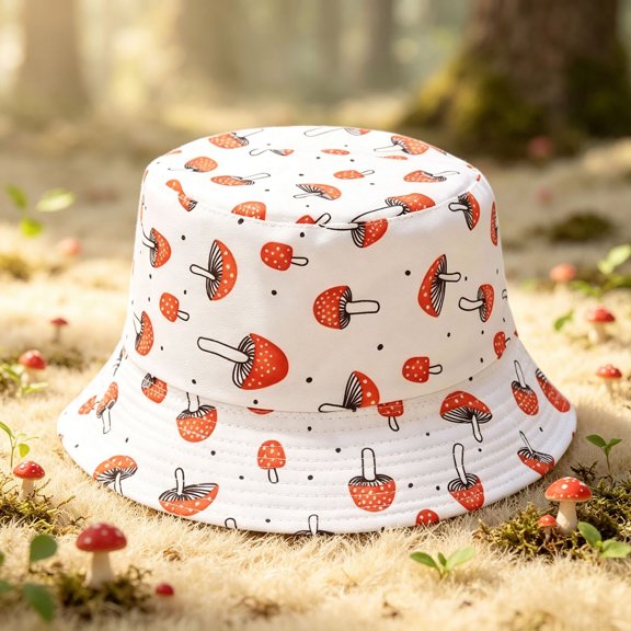 PureCasa Unisex Bucket Hat Holiday Cute Bucket Hat Beach Outdoor Travel Hiking Beach Caps Sun Hat for Party