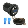 thumbnail image 1 of 3.1A Dual USB Car Charger Power Charger with Voltmeter DC 12V (Blue), 1 of 5