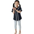 thumbnail image 2 of Ma Croix Kids Baseball Jersey Button Down Short Sleeve Unisex Youth Athletic Sportswear Uniform, 2 of 6