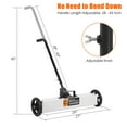 thumbnail image 4 of 24/36-Inch Rolling Magnetic Sweeper with Wheels, Telescoping Magnetic Pickup Tool with Adjustable Handle, 33/55-Pound Capacity Heavy-Duty Magnet to Pick Up Nails, 4 of 6