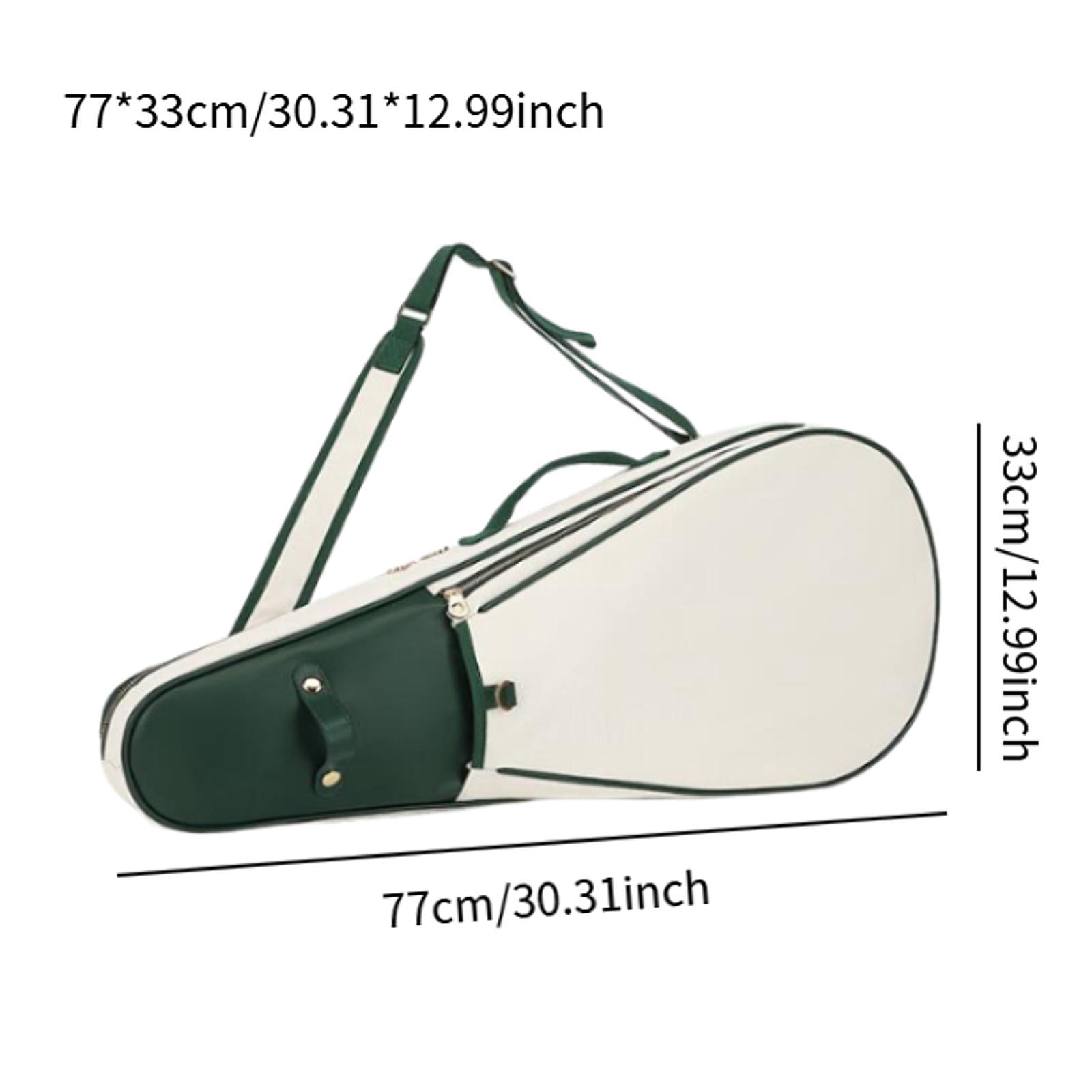 funtasica Tennis Bag Badminton Bag Water Resistant Tennis Tote Bag Neoprene with Racquet Cover Case Bag Tennis Racket Bag White