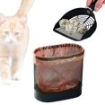 thumbnail image 1 of Recogedor de para gatos con soporte, tamizador, utensilios de limpieza para mascotas, recogedor de desechos para gatitos, contenedor pequeño, 1 of 8