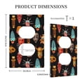 thumbnail image 3 of DouZhe 1-Gang Duplex Outlet Cover, African Ethnic Tribal Masks Decorative Wall Plates, 3 of 7
