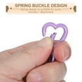 thumbnail image 4 of Uxcell Heart Shape Swivel Buckles, Zinc Alloy Spring Snap Keychain Clip Hanging Snap Hooks for DIY Crafts Key Chains Bag Purse Purple, 4 of 7
