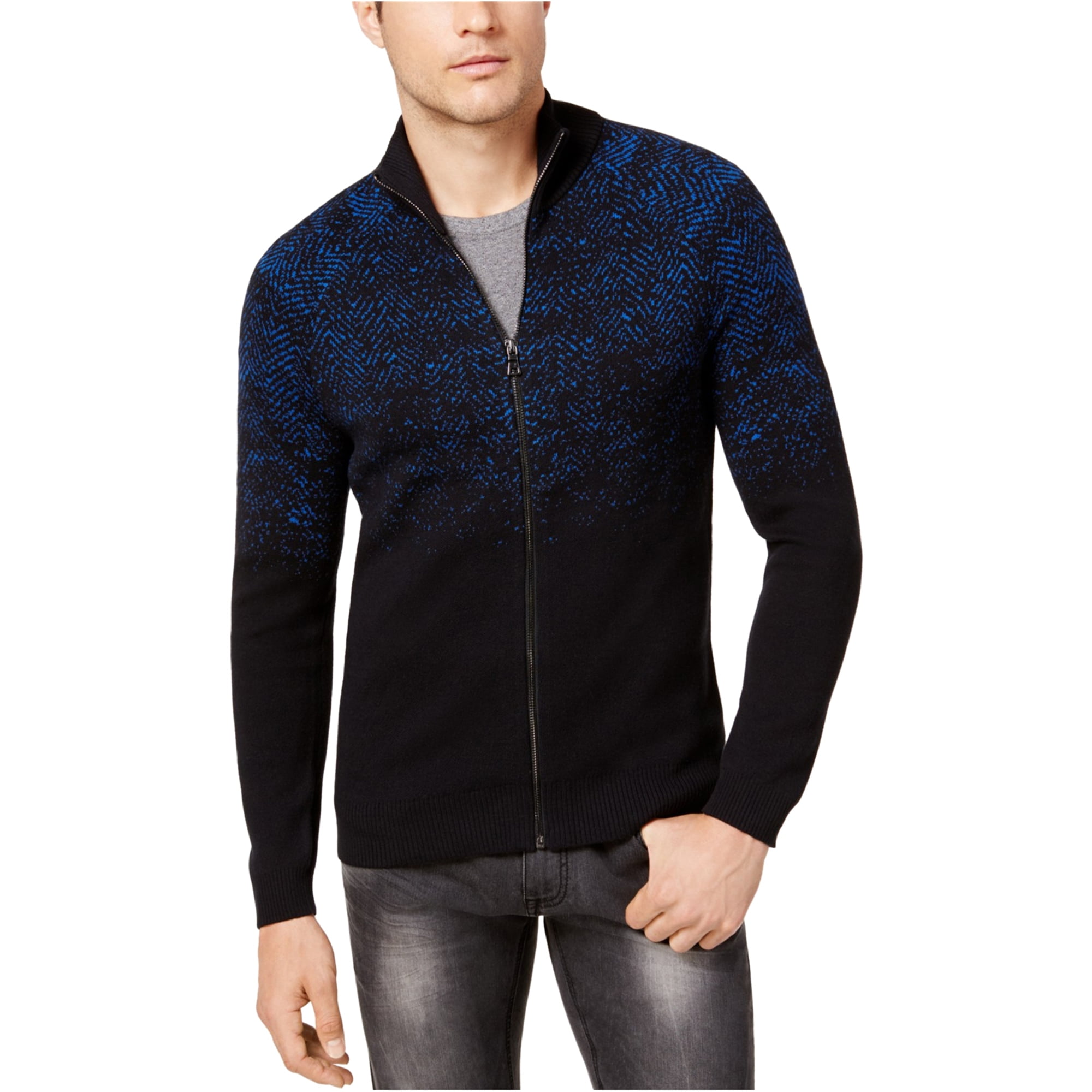 men's full zipper cardigan sweater