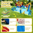 thumbnail image 6 of Airfind 9-in-1 Inflatable Water Slide Jumping Castle with Climbing Wall, Basketball Hoop, Football Goals & Volleyball Net, 197"x161"x75" for Kids 3-12, 6 of 9