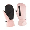 thumbnail image 5 of Vsenkes Winter Ski Mittens Snowboarding Gloves for Snowmobiling Winter Sports Skiing Pink, 5 of 9