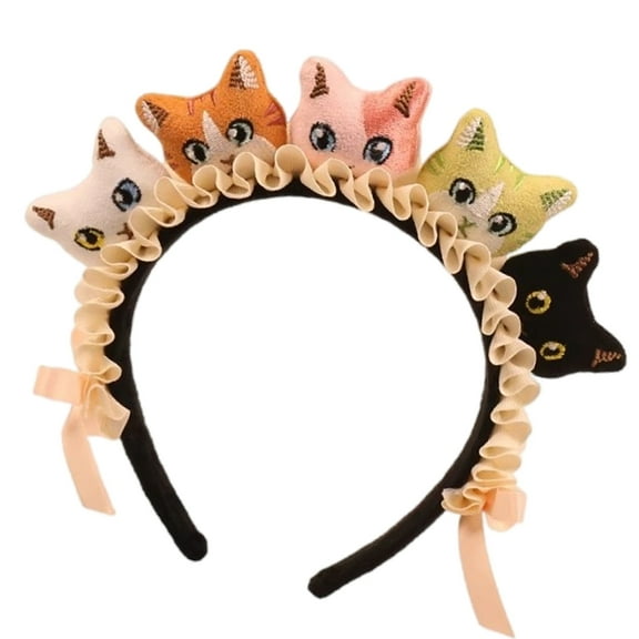 Creative Cats Headband Cute Cartoon Kitten Hairband Hair Accessories for Women