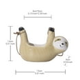 thumbnail image 3 of (Clearance) BNNG Sloth Hanging Planters Pots Indoor for Succulent Cactus Outdoor Ceramic Cute Flower Pot Holder Gardening Gifts for Women Plant Lovers Gardeners Mom, 3 of 3