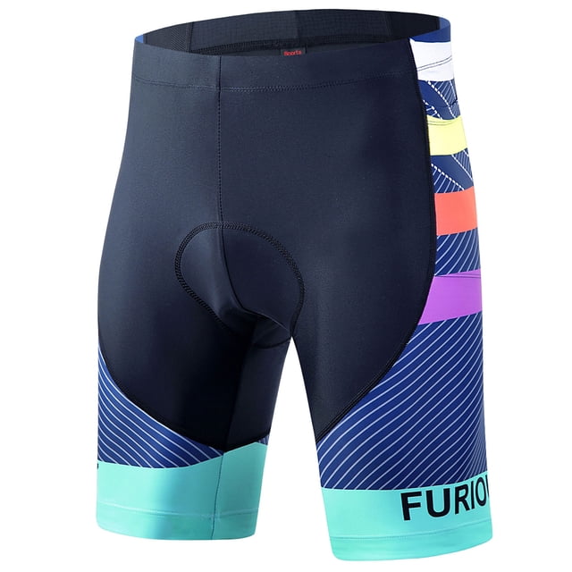Sylvamorning Men Cycling Shorts with Letter Print Elastic Waist High Elasticity