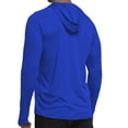 thumbnail image 2 of Men's UPF 50+ Sun Protection Hoodie Shirt Long Sleeve SPF Fishing Outdoor UV Shirt Hiking Lightweight Xx-large, 2 of 5
