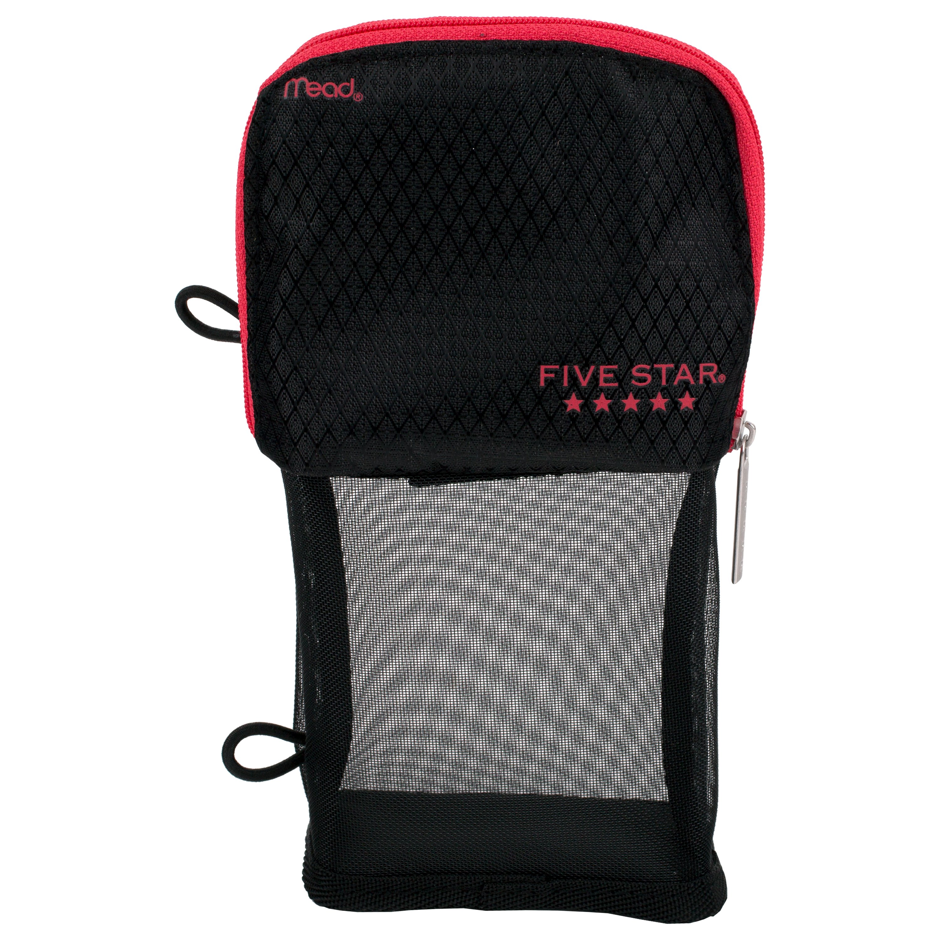 Five Star Stand 'N Store Pencil Pouch, Polyester, Black (50516CE8