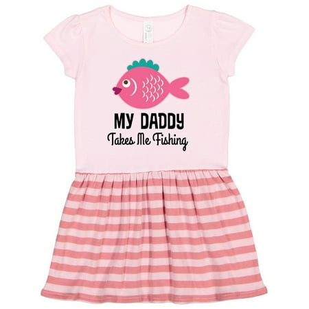 

Inktastic Girls Fishing with Daddy Gift Toddler Girl Dress