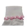 thumbnail image 2 of Sierra Socks Toddler Girl Ruffle Socks, Newborn White Socks, Seamless Toe Non Skid 3 Pair Pack Socks, 2 of 8