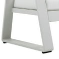thumbnail image 3 of Xia 32 Inch Armchair, White Aluminum Frame, Fade Resistant Fabric Cushions - Saltoro Sherpi, 3 of 6