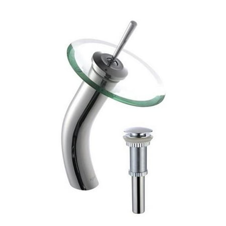 Kraus Kgw 1700 Pu 10ch Cl Single Hole Handle Vessel Glass