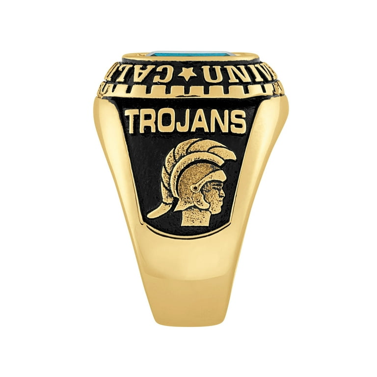 Order Now for 2025 Graduation Freestyle Men s Yellow Celebrium Large Classic Checkerboard Birthstone Class Ring Personalized High School or College