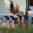 thumbnail image 3 of 2pcs Halloween Ground Stakes for Halloween Decorations Realistic Witch Prop Outdoor Decorative Stakes for Yard Patio Events Durable and Weather Ideal for Halloween Party Pool Signs Metal Flowers, 3 of 3