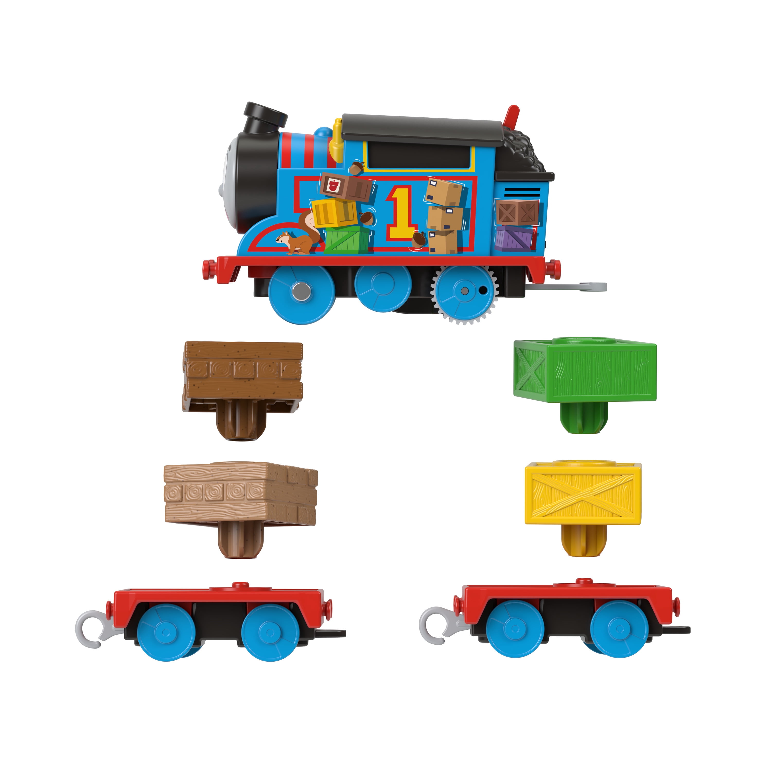 Thomas & Friends Toy Train, Wobble Cargo Thomas Motorized Engine, Preschool Toy