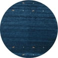thumbnail image 1 of Ahgly Company Indoor Round Contemporary Blue Abstract Area Rugs, 8' Round, 1 of 6