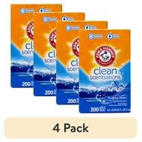 (4 pack) Arm & Hammer Clean Scentations Fabric Softener Sheets Purifying Waters Scent - 200 CT