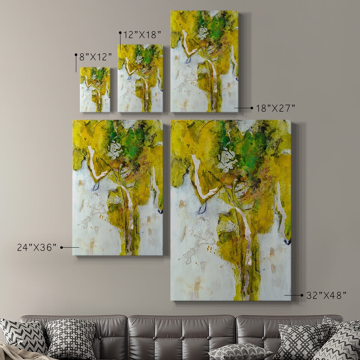 Golden Foliage I Premium Gallery Wrapped Canvas - Ready to Hang