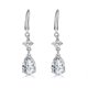 thumbnail image 1 of Pendientes colgantes de plata para mujer con piedras semipreciosas, plata de ley 925 natural, 2 pares, 1 of 5