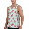thumbnail image 2 of Xecao Watermelon Men's Tank Top Workout Quick Dry Sleeveless Gym Jogging Muscle Shirts Summer Swim Beach Tops, 2 of 9