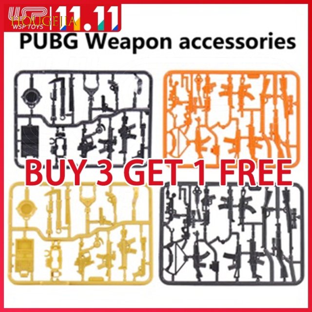 V4 lego Armas Minifiguras Piezas pubg Moc Conjuntos 10,5 * 7,5 Cm Militar Accesorios